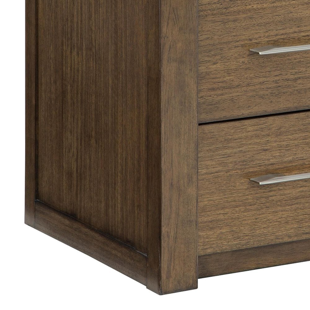 Ashley Marxmore King Upholstered Storage Bed with Two Nightstands in Brown, , large