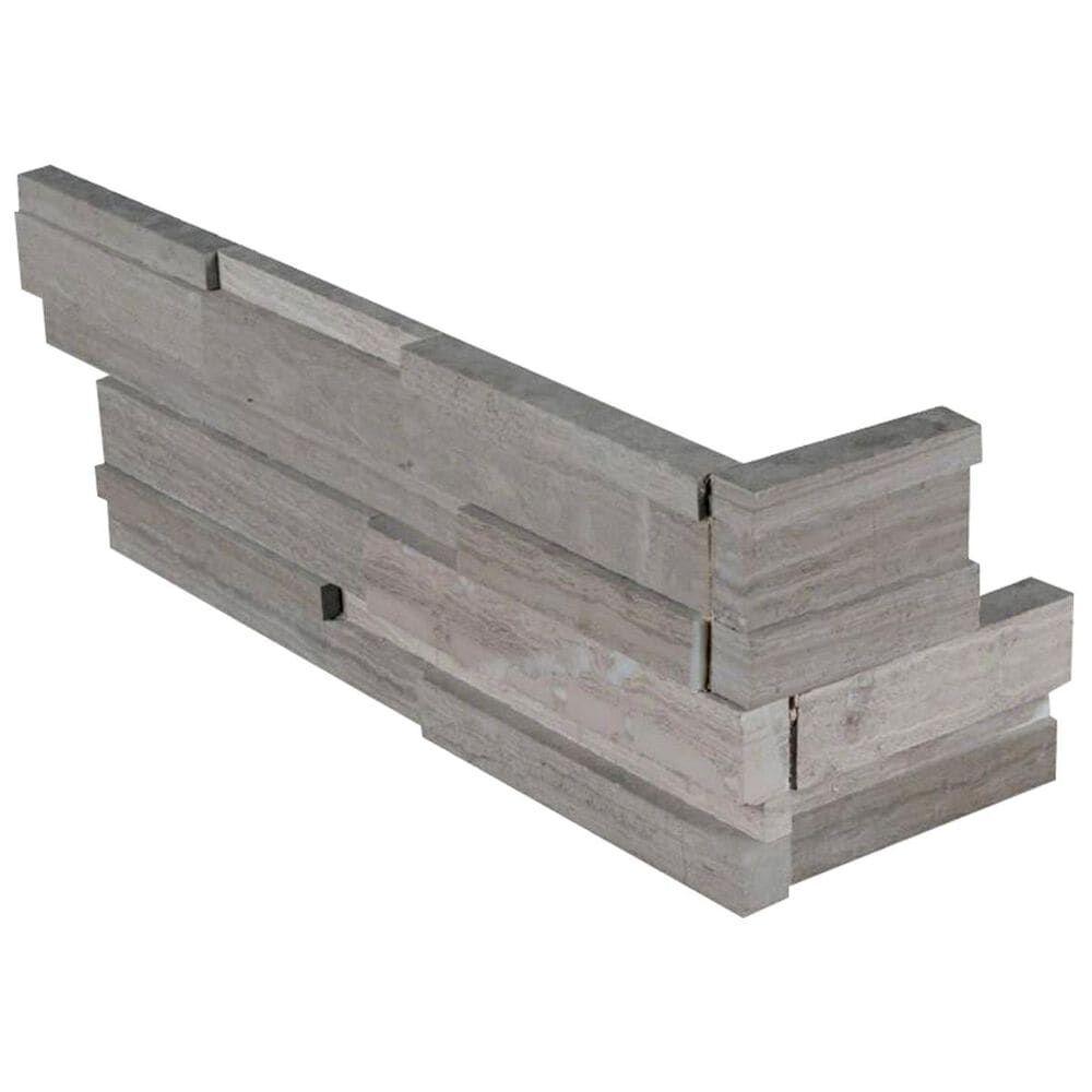 MS International Gray Oak 3D 6" x 18" Honed Natural Stone, , large