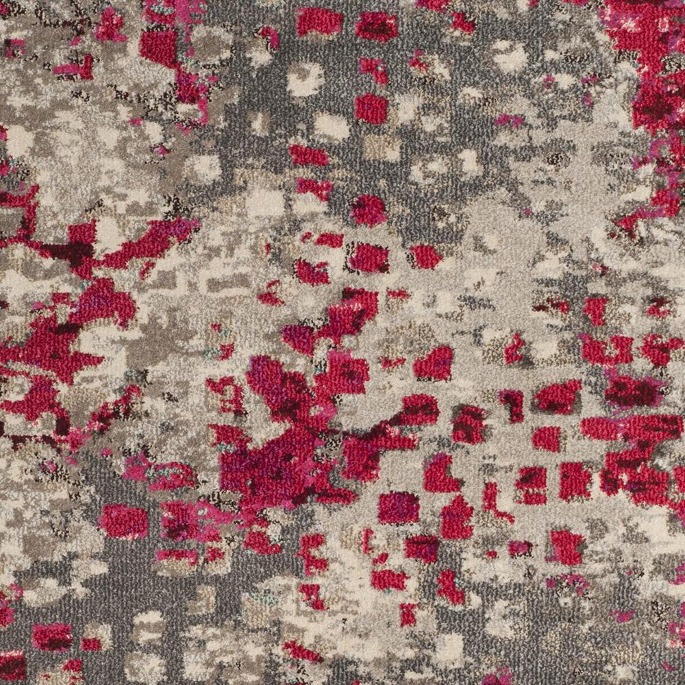 Safavieh Monaco MNC225R-210 2&#39;2&quot; x 10&#39; Grey/Fuchsia Runner, , large