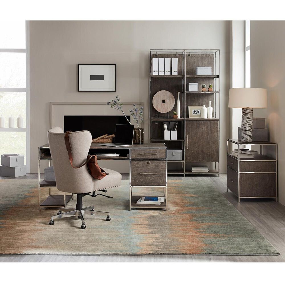 Hooker Furniture Storia Writing Desk in Sandblasted Oak, , large