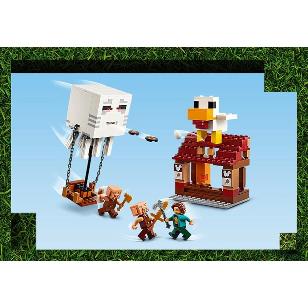 LEGO Minecraft The Ghast Balloon Village Attack Building Set in Multicolor, , large