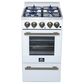 Forno Lamazze 20" Freestanding Gas Range in White, , large