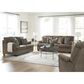 Ashley Stonemeade Stationary Loveseat in Nutmeg, , large