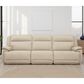 Ashley Double Deal 3-Piece Power Symmetrical Reclining Sectional Sofa in Almond, , large