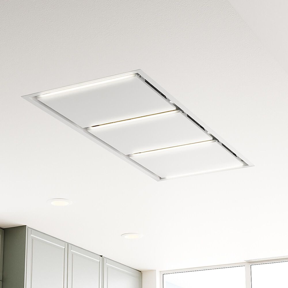 Zephyr Lux 63&quot; Convertible Island Range Hood in White, , large