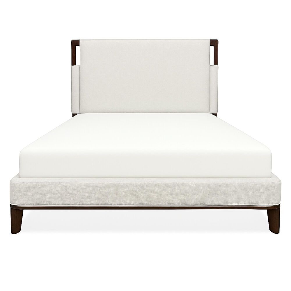 Riverside Furniture Delia Queen Upholstered Bed in Nouveau Walnut, , large