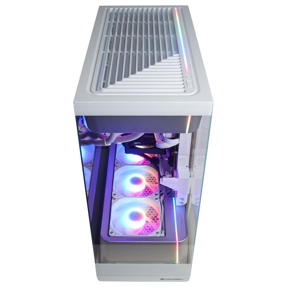 CyberPowerPC Gamer Supreme Gaming Desktop | AMD Ryzen 7 9800X3D - 32GB RAM - AMD Radeon RX 9060 XT Graphics - 2TB SSD in White, , large