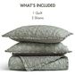 Hampton Park Linwood 3-Piece King/California King Quilt Set in Sage Green, , large