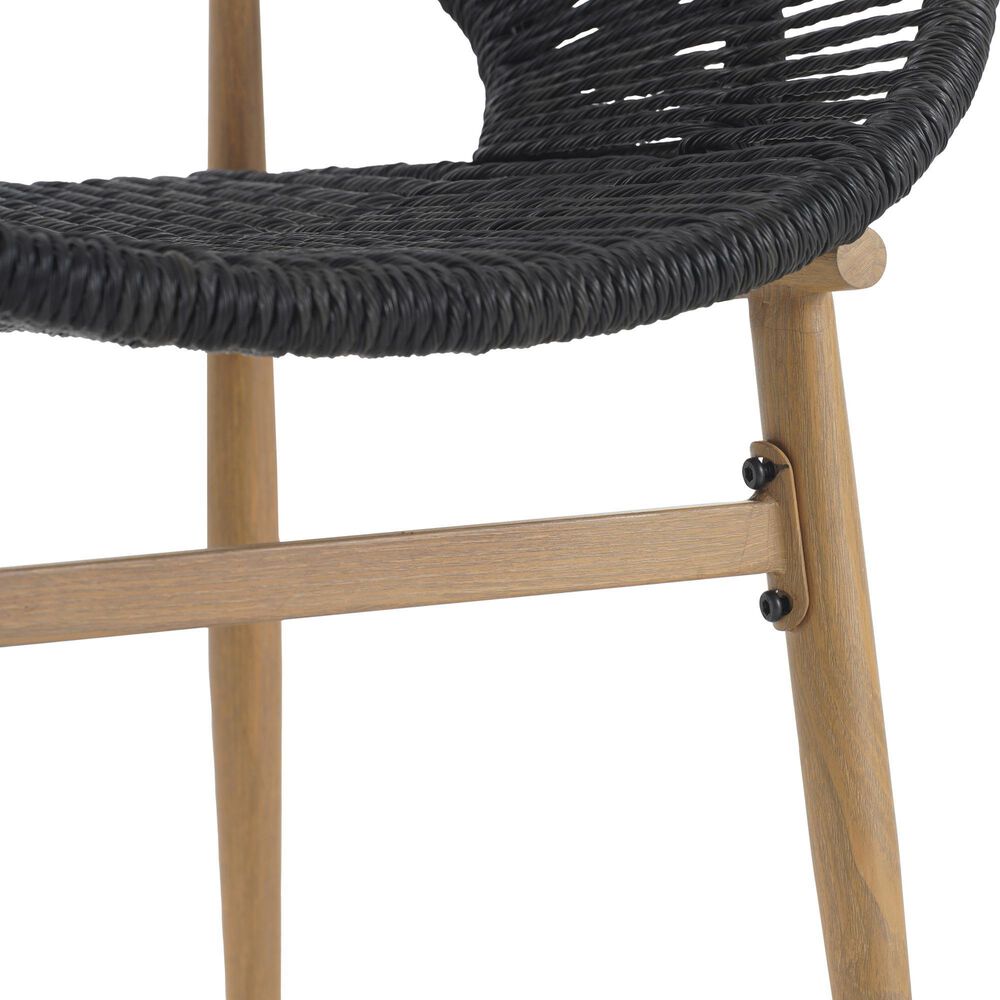 Hearth and Haven Cyril Outdoor Dining Chair in Gray (Set of 2), , large