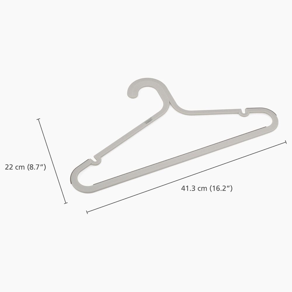 Joseph Joseph Orderly Anti-Tangle Clothes Hangers in Ecru (Set of 5), , large