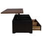 Ashley Wildenauer Lift Top Cocktail Table in Warm Satin Black and Brown, , large