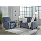 Ashley Rannis Stationary Twin Sofa Sleeper in Navy, , large