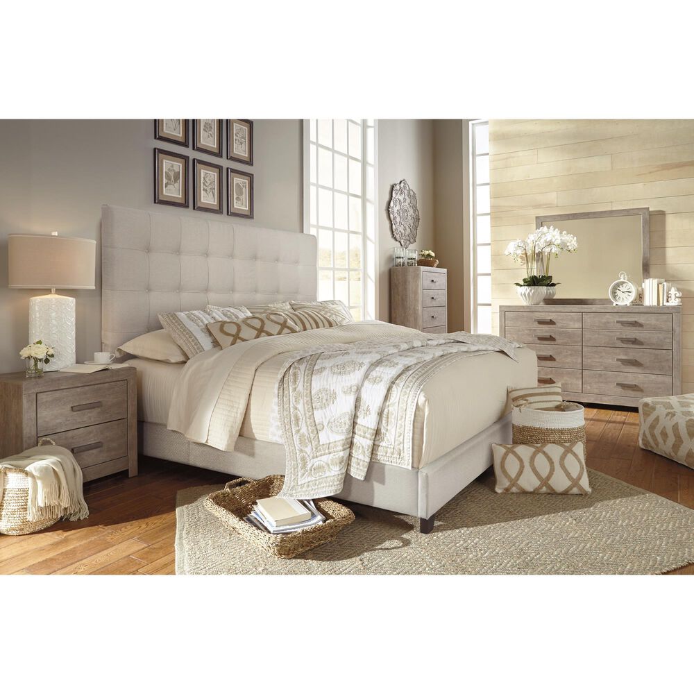 Ashley Culverbach Queen Upholstered Bed in Beige, , large