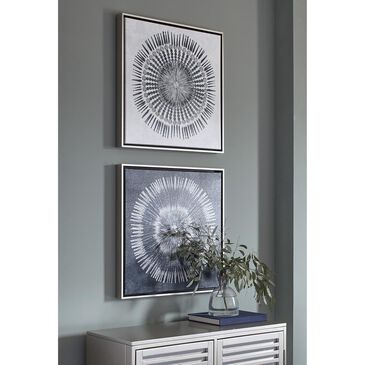 Ashley 25" x 25" Monterey Wall Art with Blue and White, , large