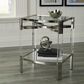 Ashley Chaseton Accent Table in Clear and Silver, , large