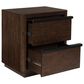 Millenium Dilenno 2 Ball Bearing Smooth Gliding Drawer Nightstand in Dark Brown, , large