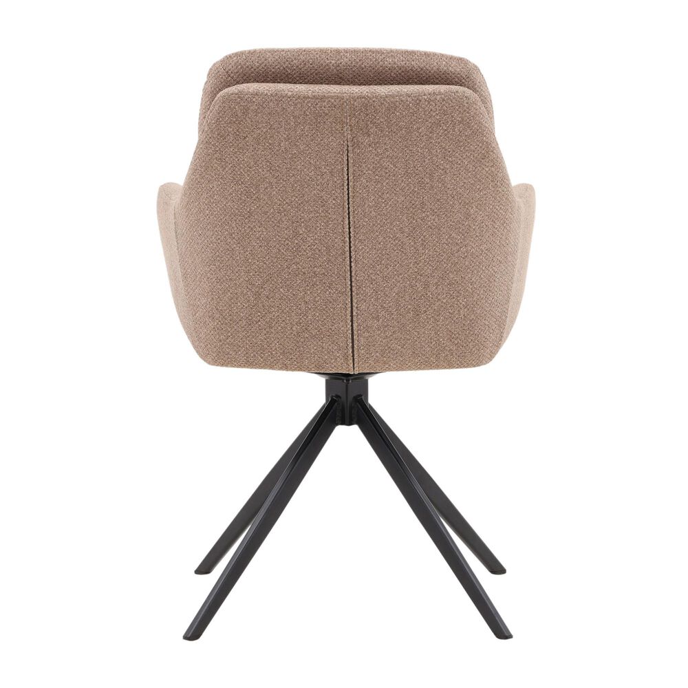 Blue Sun Designs Ravena Swivel Arm Chair in Matte Black, , large