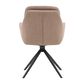 Blue Sun Designs Ravena Swivel Arm Chair in Matte Black, , large