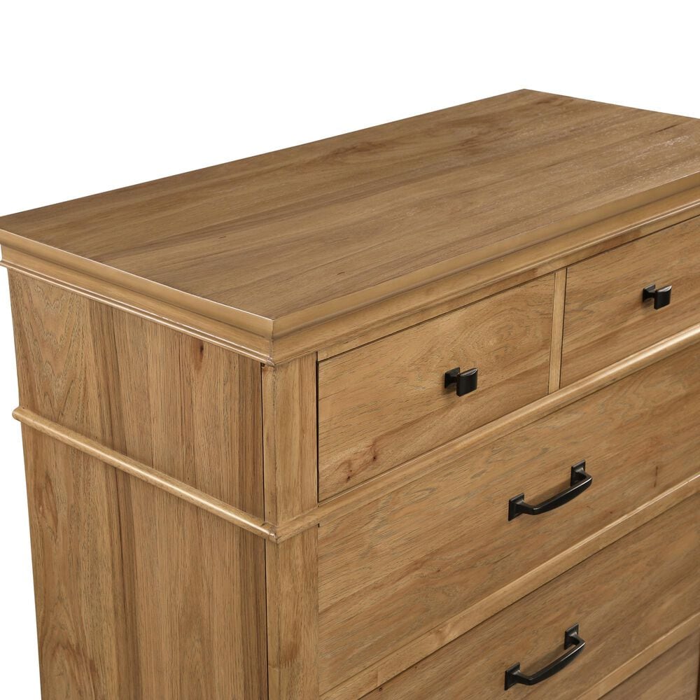New Heritage Design Sunstone 5 Drawer Chest in Honey Tan, , large