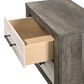 Crown Mark Rhett 2-Drawer Nightstand in Gray and White, , large