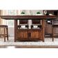 Furniture of America Quinn Counter Height Storage Dining Table in Distressed Dark Oak, , large