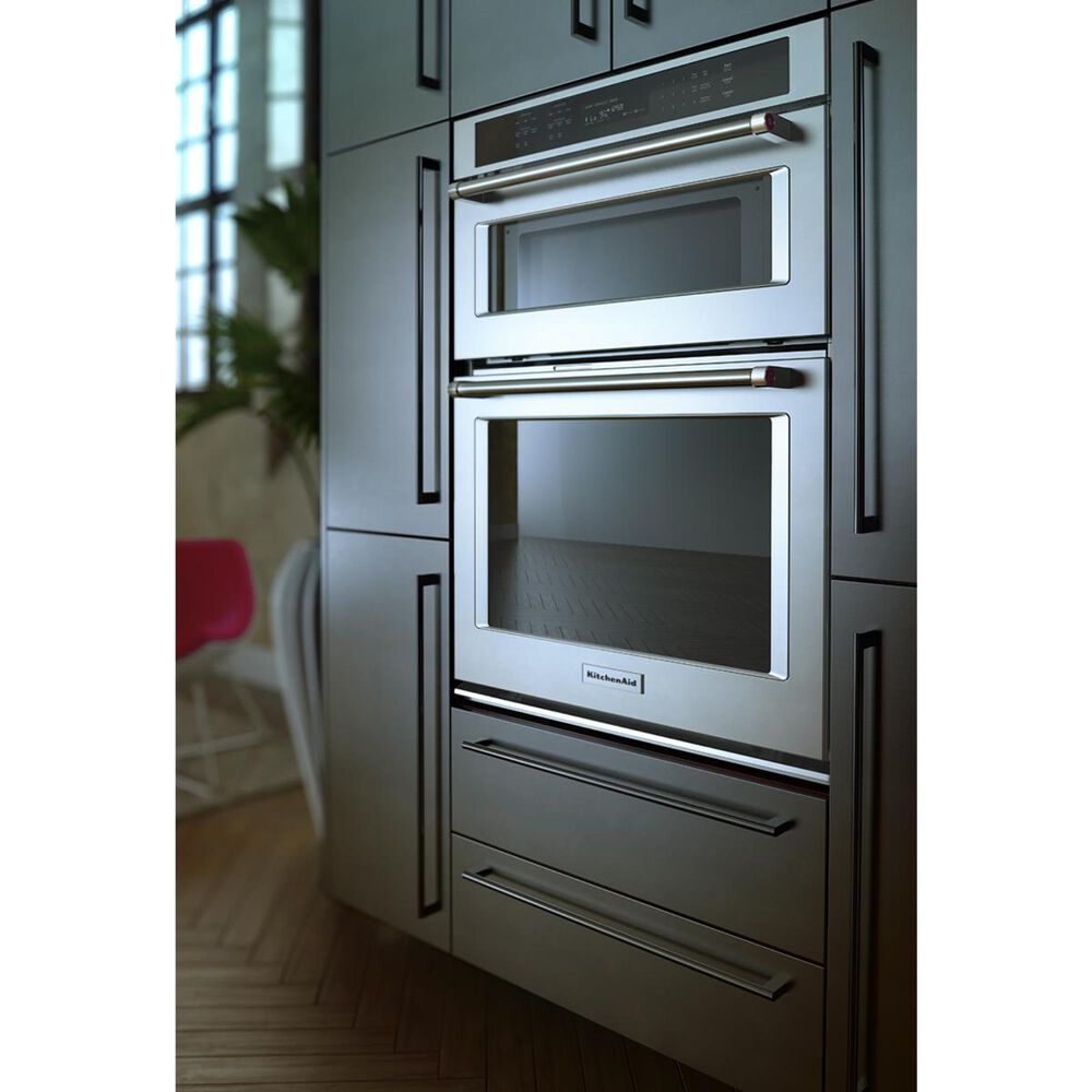KitchenAid 27" Combination Wall Oven in Stainless Nebraska Furniture Mart