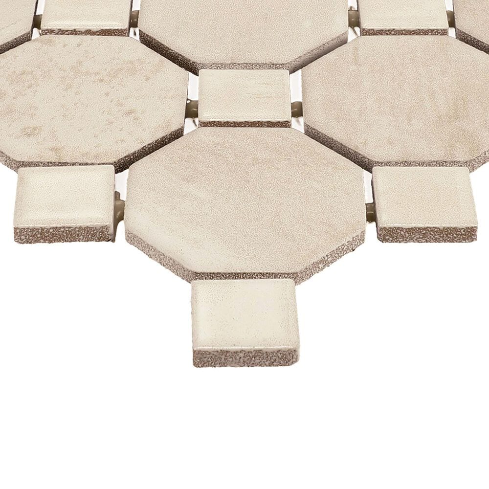 Dal-Tile Relicca Unbound 12" x 12" Octagon Dot Ceramic Mosaic Sheet, , large