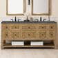 James Martin Vanities Breckenridge 72" Double Bathroom Vanity in Light Natural Oak with 3 cm Parisien Bleu Quartz Top and Rectangular Sinks, , large