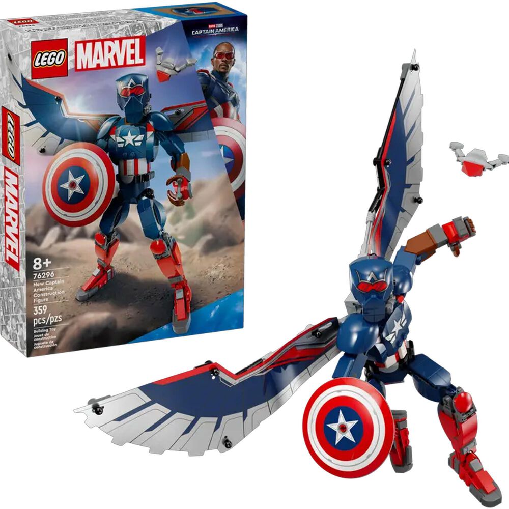 LEGO Marvel New Captain America Construction Figure, , large