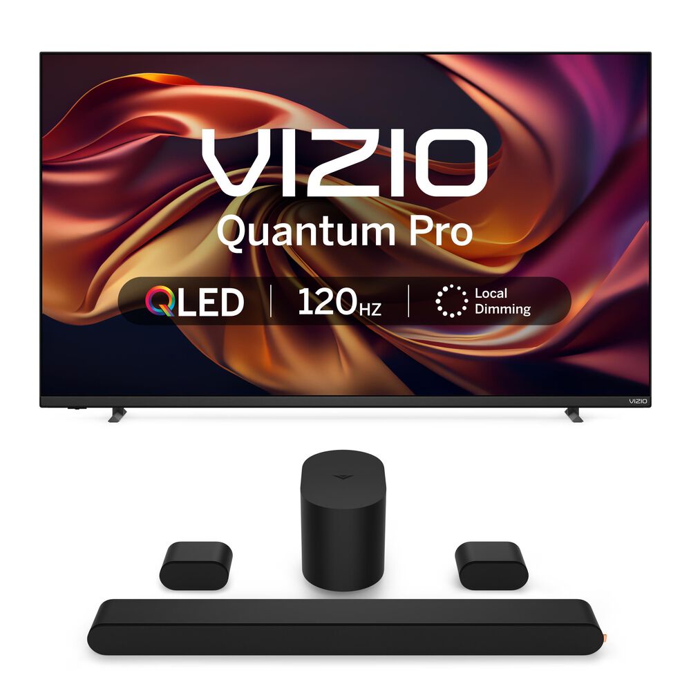 VIZIO 50 Quantum Pro 4K QLED Smart TV w/ 2.1 Soundbar, , large