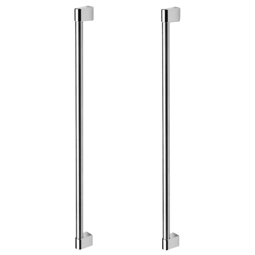 Fisher and Paykel 2-Piece Round Handle Kit for 30" Integrated Column Refrigerator in Stainless Steel, , large