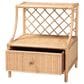 Baxton Studio Lalo 1-Drawer Nightstand in Natural Brown, , large