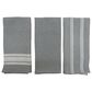 Willow & Hem Verona Kitchen Towel in Silver (Set of 3), , large