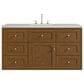 James Martin Laurent 48" Single Bathroom Vanity in Honey Oak with 3 cm Lime Delight Silestone Top and Rectangular Sink, , large