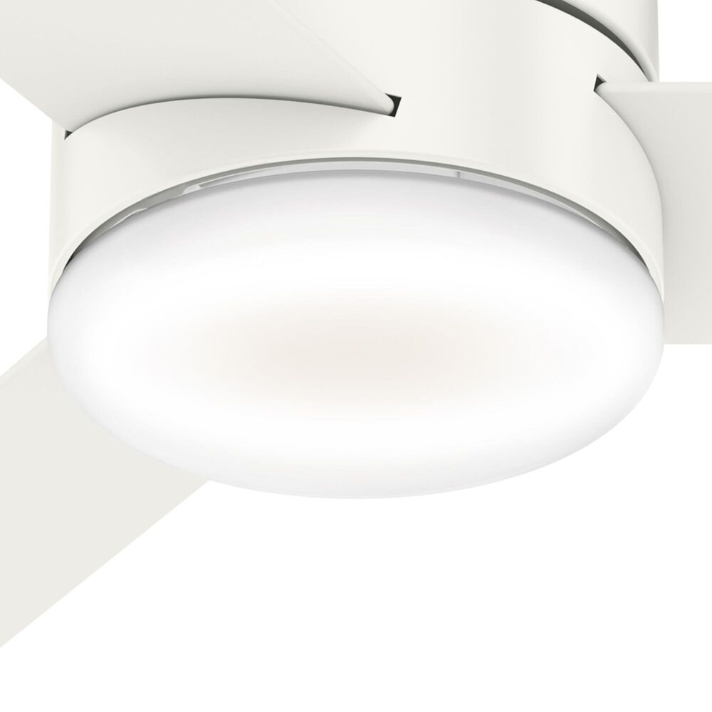 Hunter Minimus Low Profile 44&quot; Ceiling Fan with LED Light in Fresh White, , large
