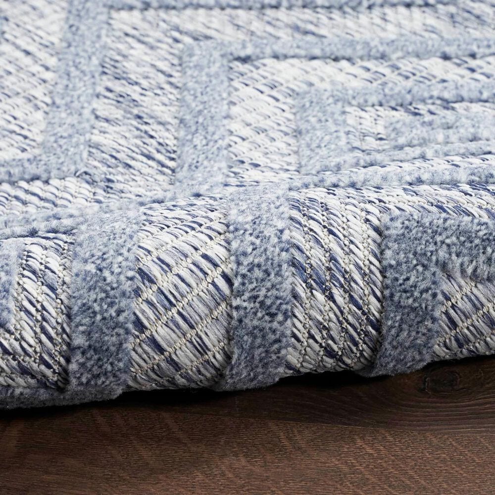 Nourison Versatile 4&#39; x 6&#39; Denim Blue Indoor/Outdoor Area Rug, , large