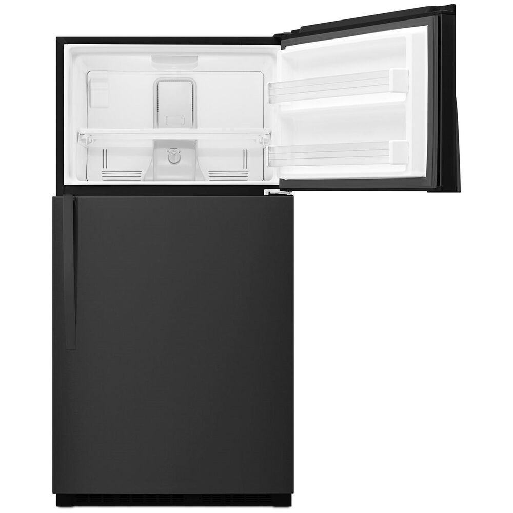 Whirlpool 21 Cu. Ft. 33&quot; Wide Top Freezer Refrigerator in Black, , large