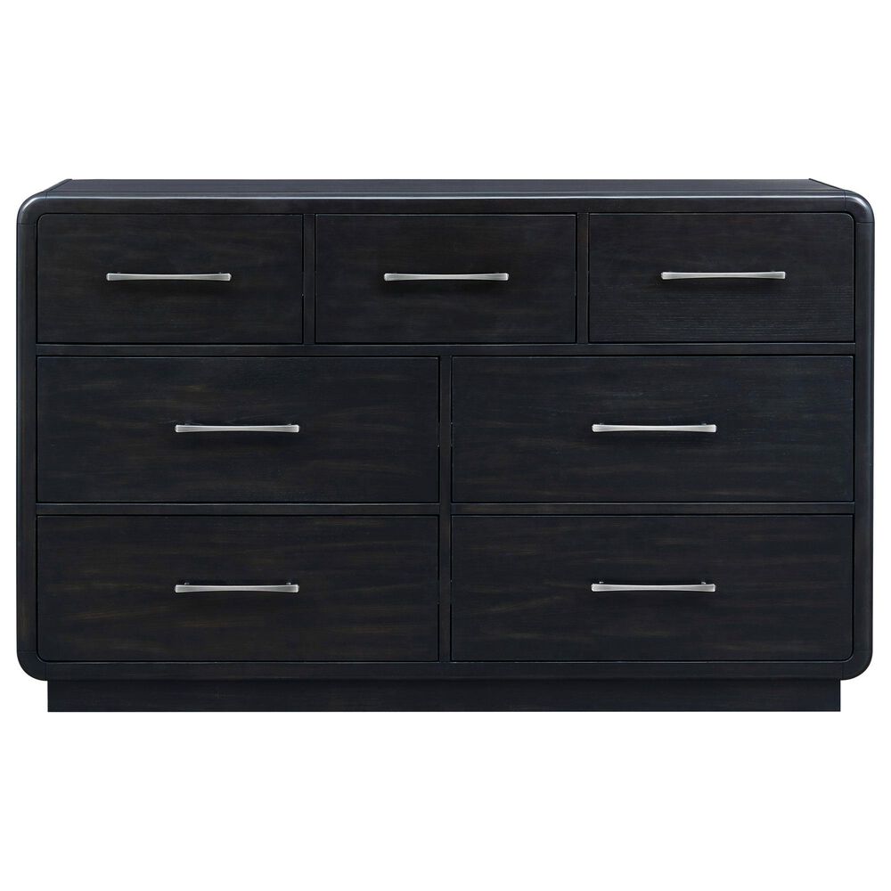 Millenium Rowanbeck Dresser and Mirror in Rich Layered Black, , large
