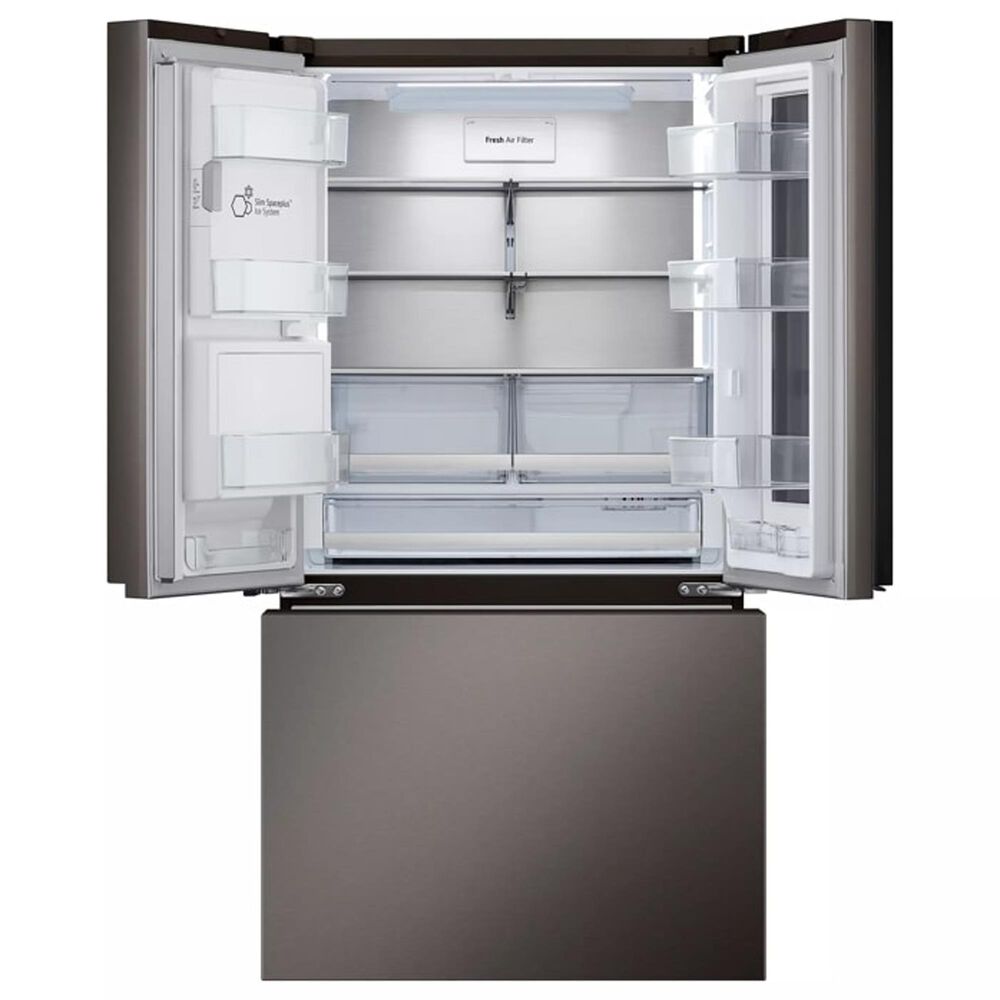 LG 2-Piece Kitchen Package with 26 Cu. Ft. French Door Refrigerator and Pocket Handle Dishwasher in Black Stainless Steel, , large