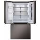 LG 2-Piece Kitchen Package with 26 Cu. Ft. French Door Refrigerator and Pocket Handle Dishwasher in Black Stainless Steel, , large