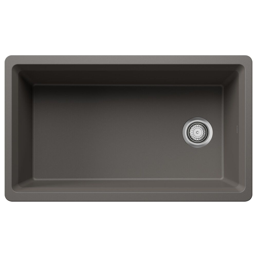 Blanco Inteos 33" Single Bowl Kitchen Sink in Volcano Gray, , large
