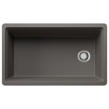 Blanco Inteos 33" Single Bowl Kitchen Sink in Volcano Gray, , large