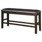 Ashley Haddigan 25.38 Faux Leather Dining Bench in Dark Brown, , large