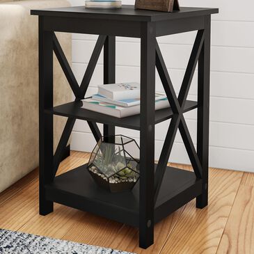 Timberlake Hastings Home End Table in Black, , large
