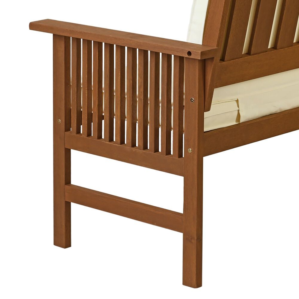 Noviland Patio Mediterranean Bench in Teak Oil, , large