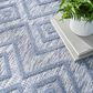 Nourison Versatile 9" x 12" Denim Blue Indoor/Outdoor Area Rug, , large
