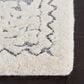 Safavieh Micro-Loop Bohemian 5" Square Light Blue and Ivory Area Rug, , large
