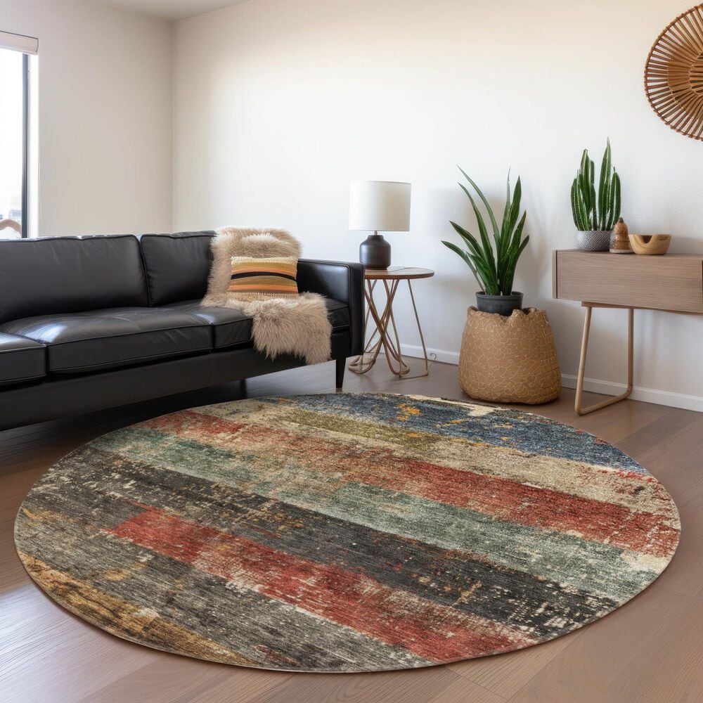 Dalyn Rug Company Nouveau NV6 8&#39; Round Fern Indoor/Outdoor Area Rug, , large