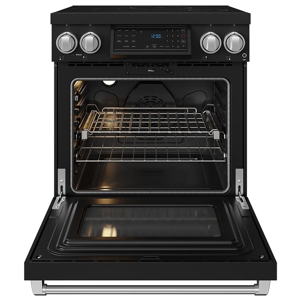 Thor Kitchen Gordon Ramsay 4.8 Cu. Ft. Professional Induction Range with Stainless Steel Handle Kit in Black, , large