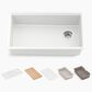 Kohler Billings 32.5" Undermount Single Bowl Workstation Kitchen Sink in Matte White, , large